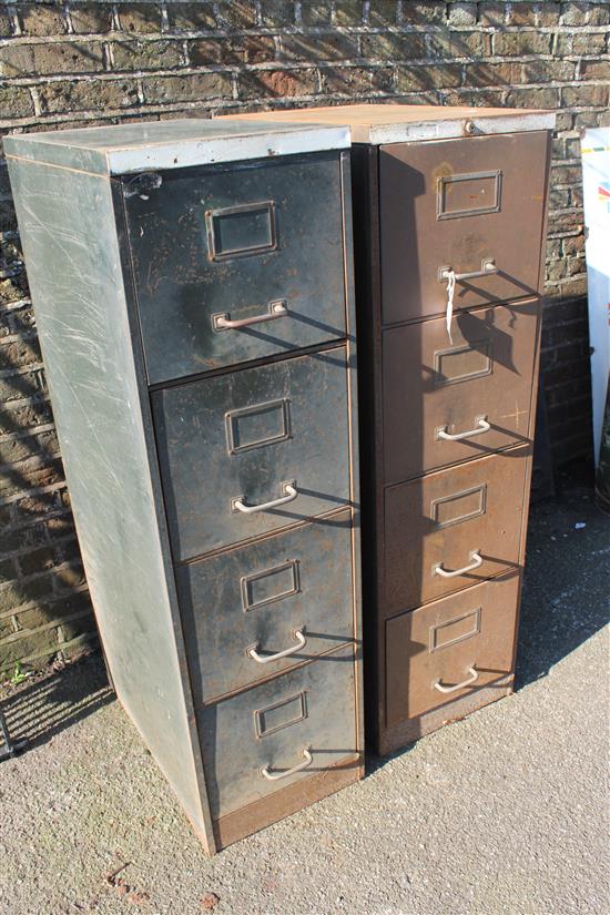 2 filing cabinets